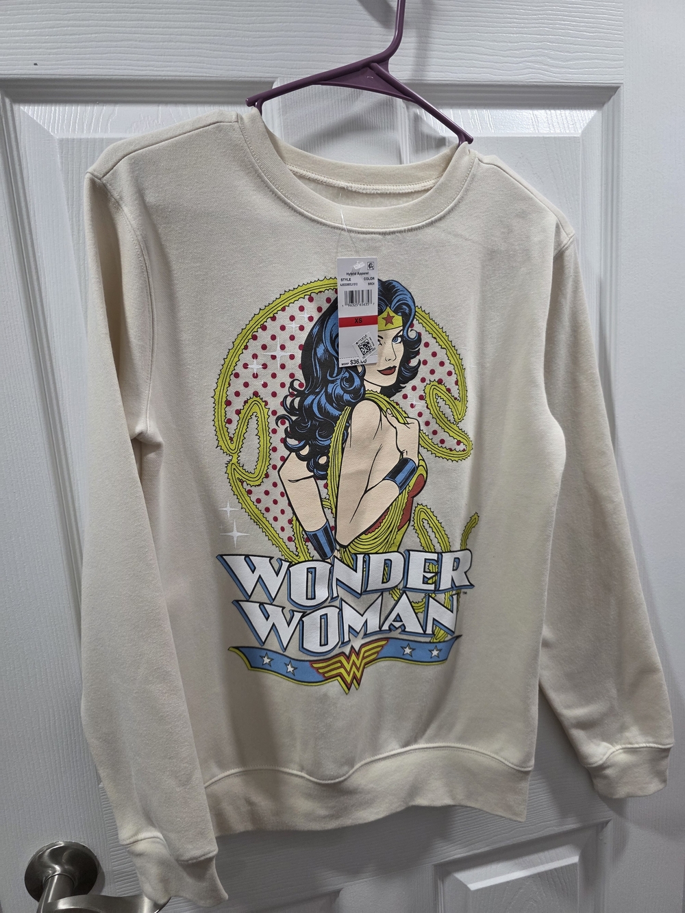 Wonder Woman Cream Graphic Sweatshirt by (no brand)